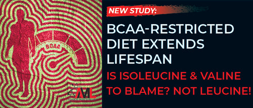 New Study: BCAA-Restricted Diet Extends Lifespan. Is Isoleucine & Valine to Blame? Not Leucine!